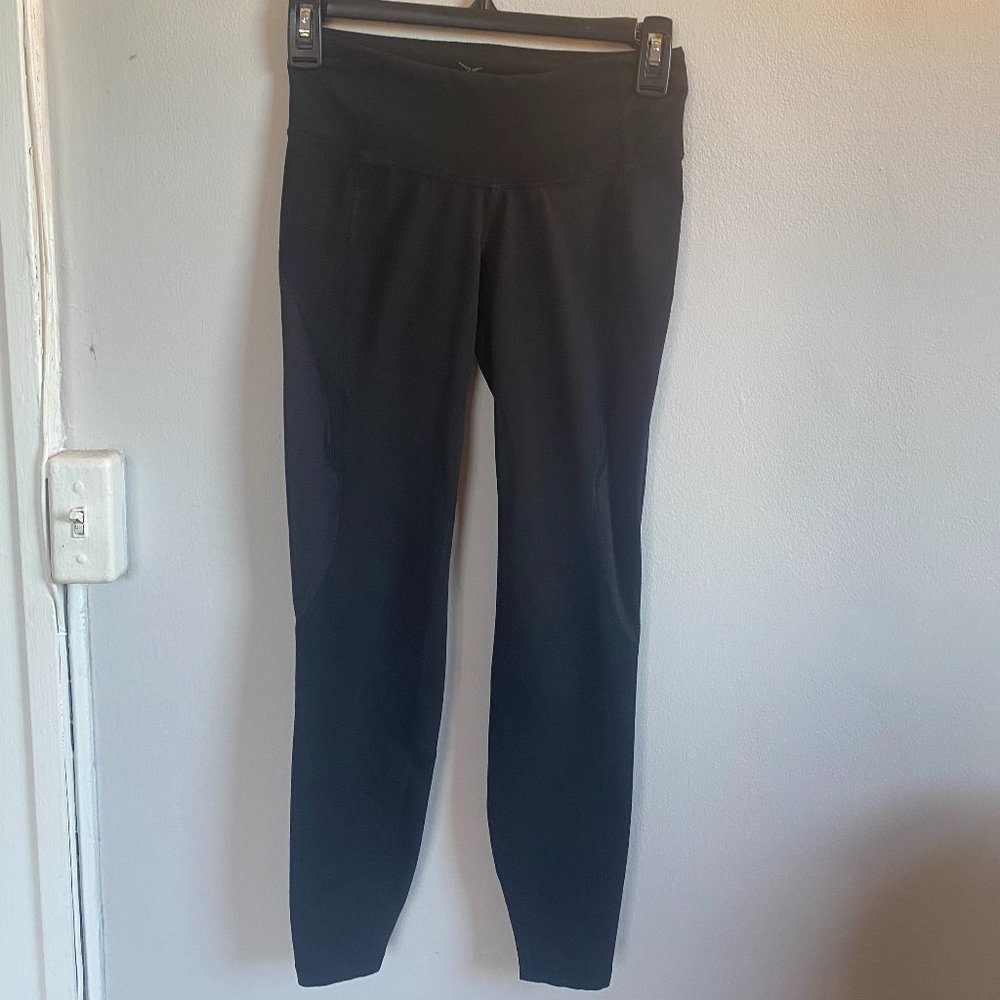 Black Leggings with Mesh Sides